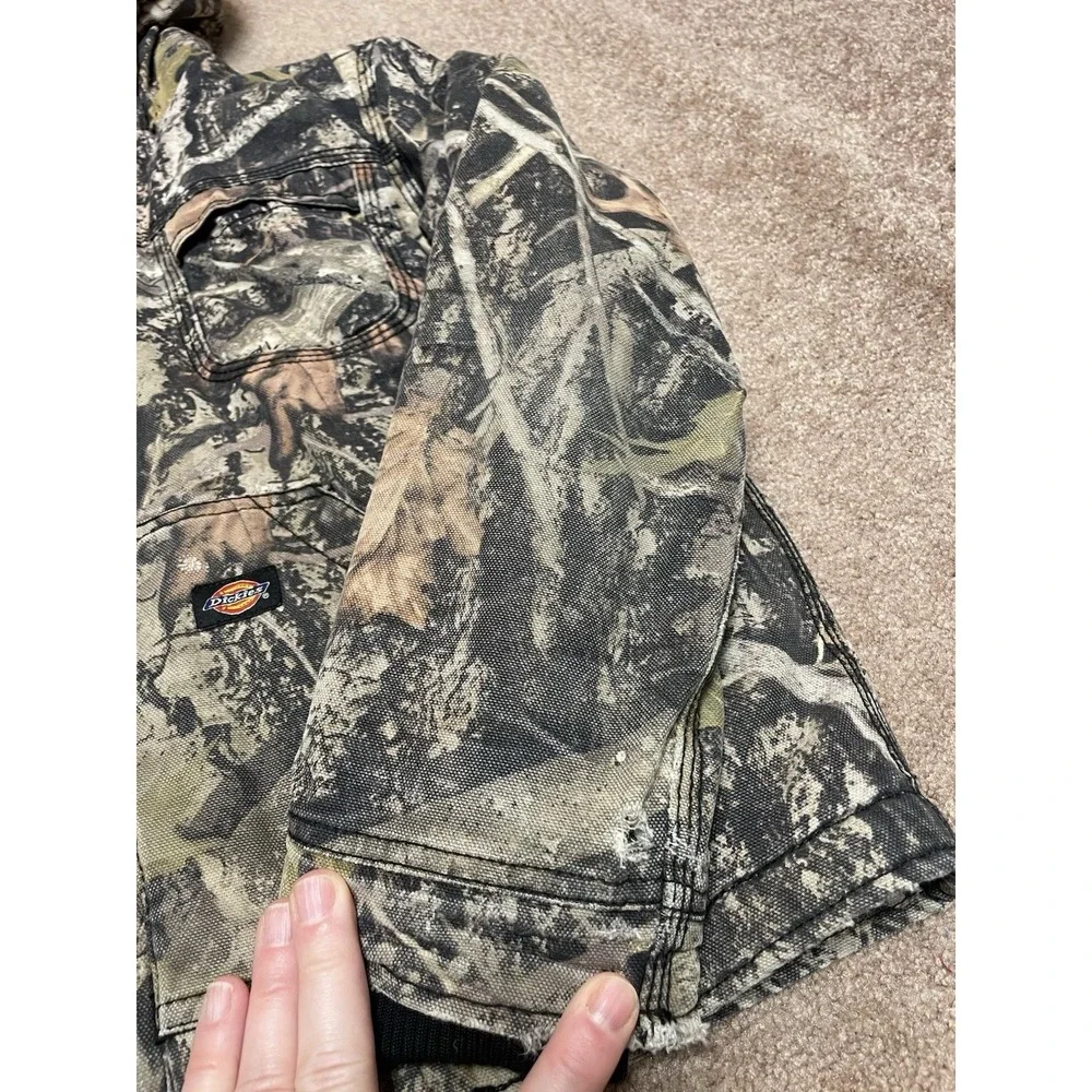 BOYS DICKIES SHERPA LINED DUCK Winter JACKET Medium CAMO‎ Zip Front